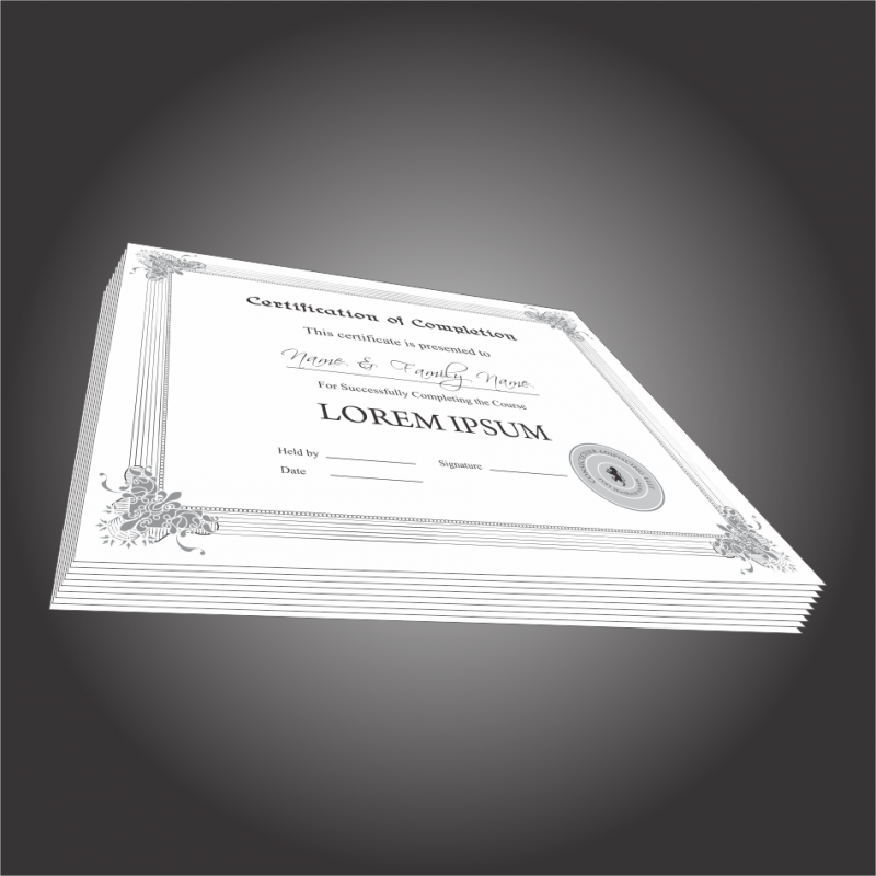 Impressão Personalizada de Certificado Valores Bras Leme - Impressão Personalizada