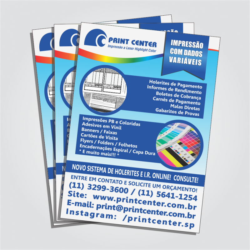 Imprimir Panfleto Frente e Verso Cardeal - Impressão Panfletos Gráfica