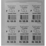 etiquetas de código de barras para roupas cotar Campo Grande