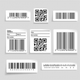 etiqueta adesiva personalizada com código
