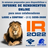 impressões de irrf online Rondônia